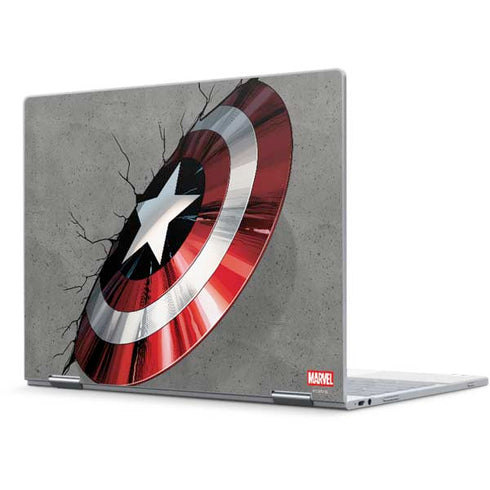 Marvel Captain America Shield Break Pixelbook Skin
